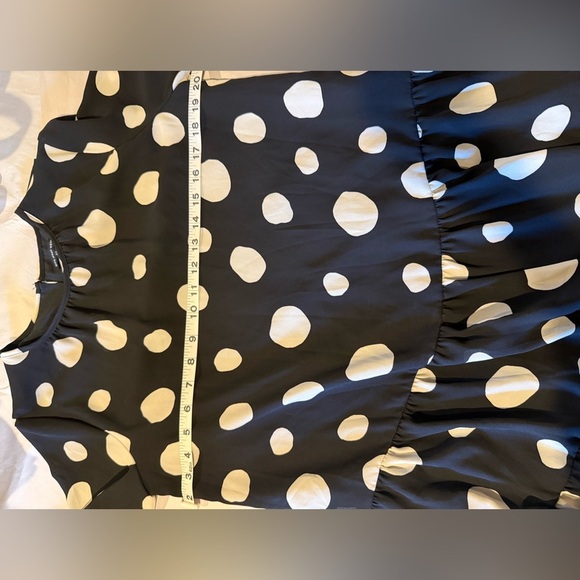 A New Day Black & White Polka Dot Tiered Mini Dress – XS - NWOT - Picture 10 of 14